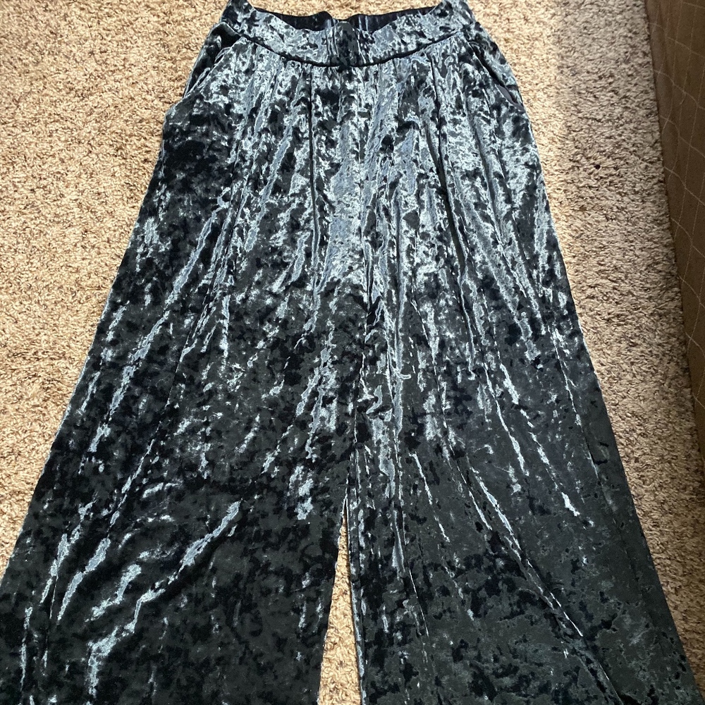 Velvet Flare Pants